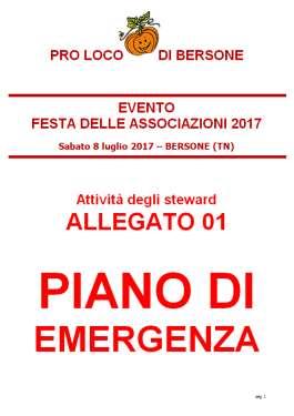 Piani di emergenza e di evacuazione, anche con