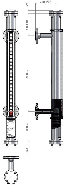 60 C Peso specifico: 640 kg/m 3 PVDF Materiale: PVDF Interasse: min. 300 - max. 4.000 mm Pressione: -1 4 bar Temperatura: min. -10 C - max.