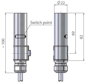 ACCESSORI INDICATORI DI LIVELLO MAGNETICI INTERRUTTORE DI LIVELLO Tipo: RUV60 / RUV60.