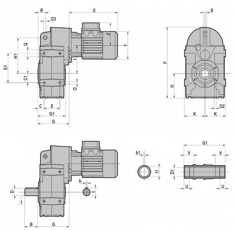 3.1 RIDUTTORI/MOTORIDUTTORI 3.1.2 CS 052.