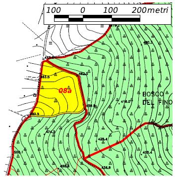 UNITA' DI COMPARTIMENTAZIONE CLASSE COLTURALE: boschi sottoposti a gestione attiva 08a TIPO: RIMBOSCHIMENTI MISTI DI CONIFERE MEDITERRANEE (PINI MEDITERRANEI, CUPRESSACEE, CEDRI) Località Strada