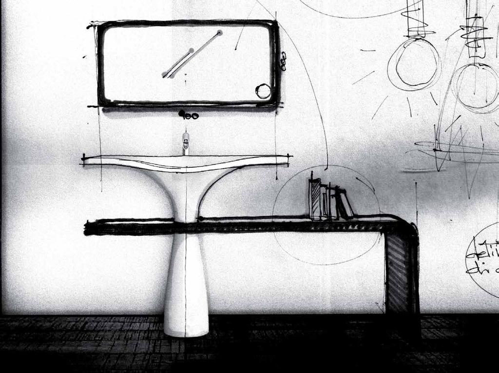 Libera design by Emanuele Pangrazi Nella collezione da bagno Libera emerge chiaramente il significato delle linee che accolgono e rassicurano.