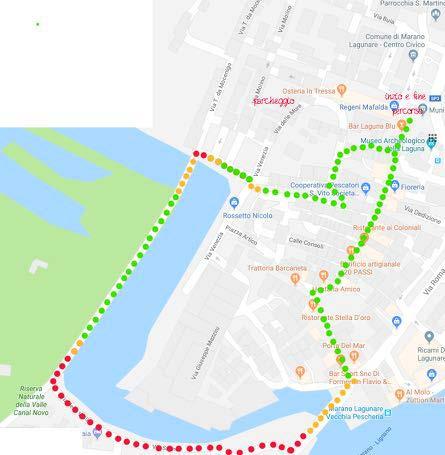 Informazioni accessibilità MARANO LAGUNARE Rilevazione effettuata da: Valentina Cainero Data rilevazione: febbraio 2018 Itinerario previsto: Visita esterna alla cittadina di Marano Lagunare Durata