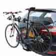 Carrier 2 bikes; Quick and easy to fit and remove; Doubly safe with extra safety strap fixed to frame.