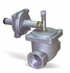 PRODOTTI PER GAS / GAS PRODUCTS VALVOLE DI BLOCCO E SFIORO / SLAM SHUT-OFF AND RELIEF VALVES MB Valvola gas con riarmo manuale di massima pressione a valle. Corpo in alluminio.