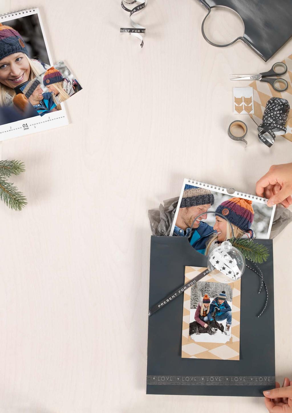 Suggerimento creativo»calendario foto«un'idea originale per regalo e pacco Il Natale offre