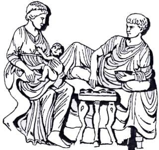 XIX. Nella società romana chi era a capo della famiglia? o La madre o Gli anziani o I bambini o Il padre XX.