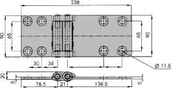 Cardine cern. 320mm NMR215 Guarniz.