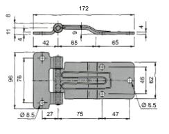 inox s/gomma Cerniera  s/gomma NMR094