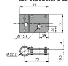 NMR189 Fermo tubo inox Fermo tubo zincato NMR196