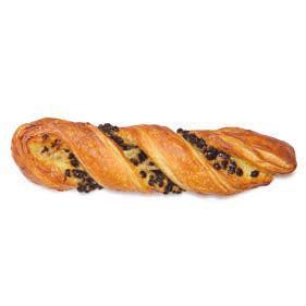 Treccia con Pepite di Cioccolato e Crema Croissant Reale 11% Burro 90 g 1345.