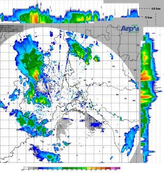 maggio 2013 La figura seguente mostra il tipo di precipitazione rilevata dal sistema