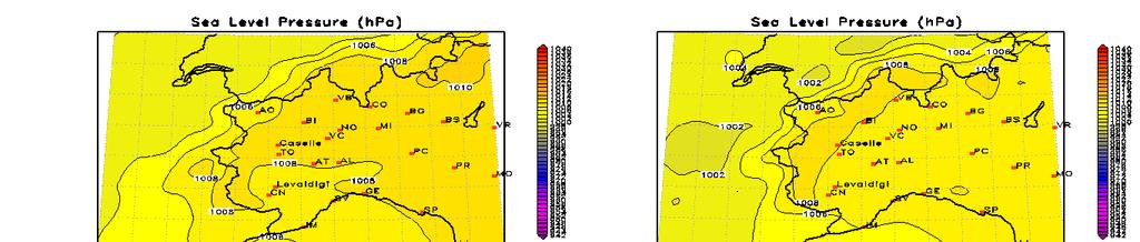Figura 5. Analisi della pressione al suolo nella giornata di mercoledì 15 maggio 2013 Figura 6.