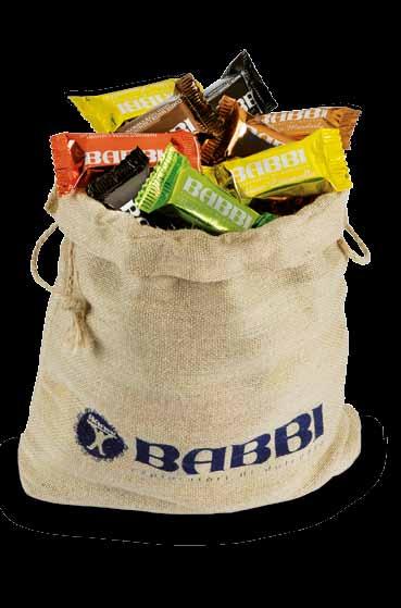 Babbini Juta I Babbini sono confezionati in originali sacchetti in juta, in cui le fibre naturali e