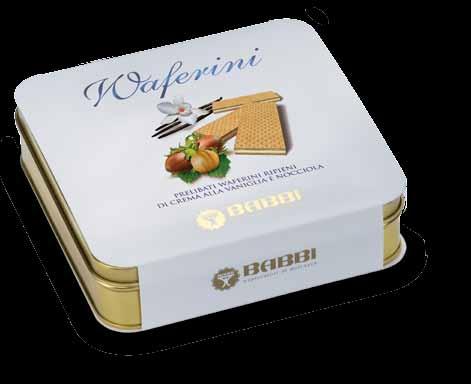 di crema al Fondente, con ripieno di crema al Caffè e con l abbinamento classico Waferini