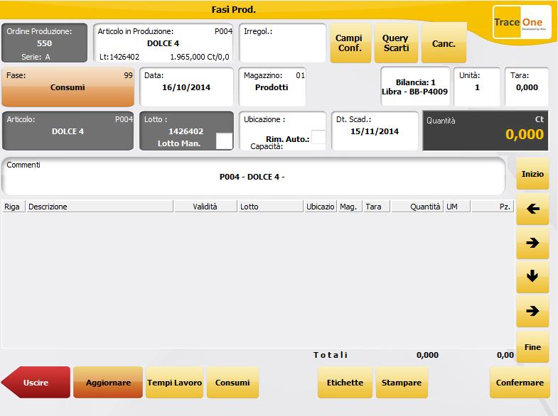 Front Office Produzione Gestione degli ordini di