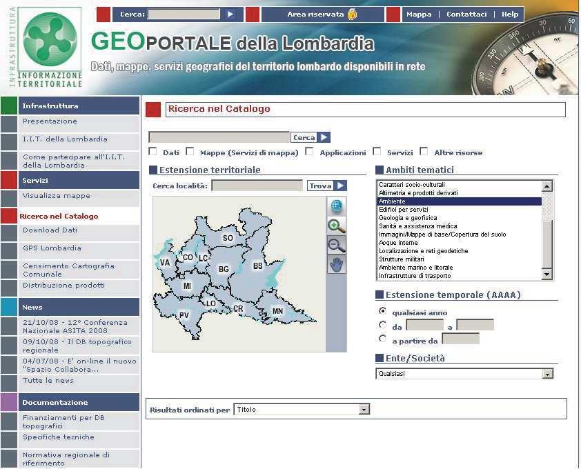 Il GeoPortale www.