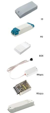 Trasformatori led Alimentatore a tensione costante per lampade e strip led 12V DC. Classe II, di basso spessore. Cablato con euro spina L. 180 e cavo L. 30 cm con mini connnettore JST femmina Cod.