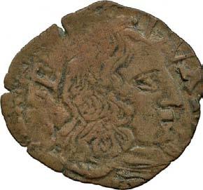 455. Mezzo denaro, 1637-1660 ca. Rame g 0,50 mm 16,30 inv.