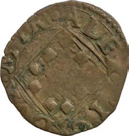 458. Mezzo denaro, 1637-1660 ca. Rame g 0,69 mm 15,76 inv.