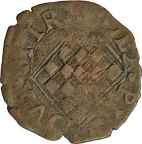 459. Mezzo denaro, 1637-1660 ca. Rame g 0,69 mm 17,15 inv.