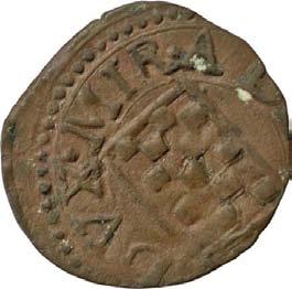464. Mezzo denaro, 1637-1660 ca. Rame g 0,56 mm 14,95 inv.