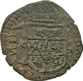 374. Quattrino, 1637-1691 Rame g 2,26 mm 20,17 inv.