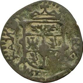 397. Quattrino, 1637-1691 Rame g 1,15 mm 20,05 inv.