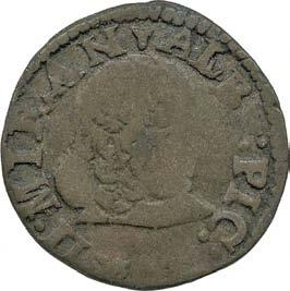415. Muraiola, 1637-1660 ca. Rame g 1,67 mm 17,53 inv.