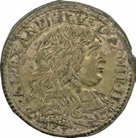 426. Lira, 1669 Argento g 7,16 mm 31,27 inv. SS-Col 594564 D/ (dal basso a s.