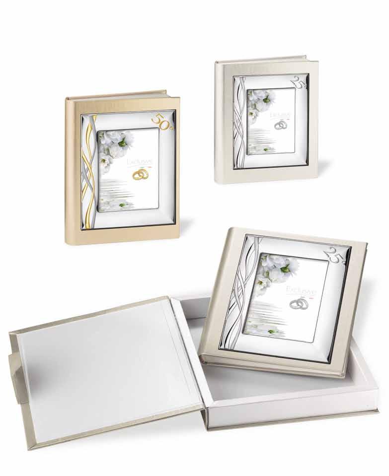 Album Il 25 Anniversario perla formato: 35x35 formato: 25x30 formato: 20x25 cornice: 18x24 cornice: 13x18 cornice: 10x15 cod: 2083535 cod: 2082530 cod: 2082025