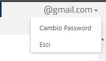 8 Cambio Password Utente esterno al Dipartimento Protezione Civile Dopo aver effettuato l accesso al sito per cui si è