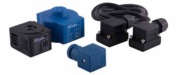 CAPITOLO 8 BOBINE E CONNETTORI STANDARD IMPIEGO Per le valvole d espansione a solenoide presentate nei capitoli 3 (serie 2028), 5 (serie 2028R), 6 (serie 2028N) sono disponibili le bobine serie 9160