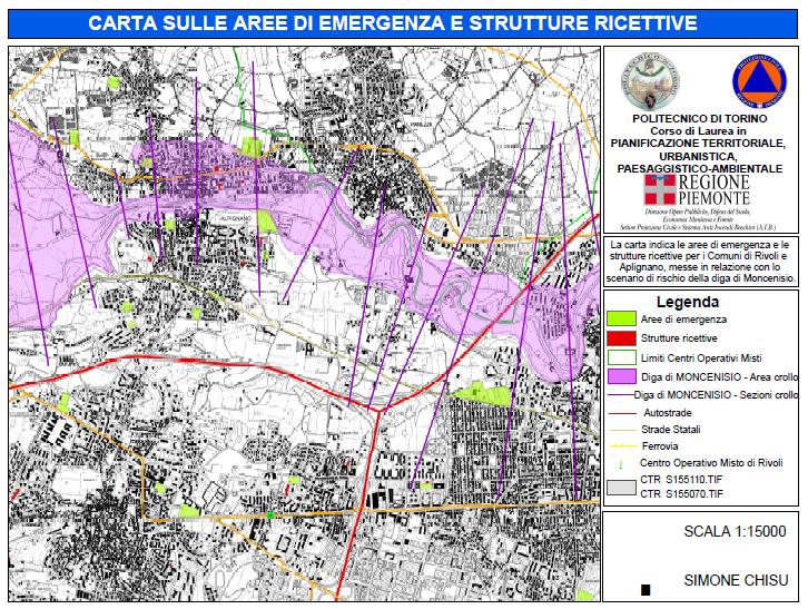 Condizioni limite di emergenza e rischio alluvionale Fonte: Chisu S.