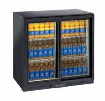 ESPOSITORE REFRIGERATO RETROBANCO / REFRIGERATED BACK BAR Porte autochiudenti scorrevoli Sliding self-closing doors mod. RWS 208 mod.