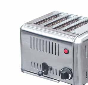 TOSTAPANE / TOASTER Funzione timer Telaio in acciaio inox Timer function Stainless steel body
