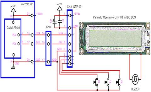 Esempio.087. Gestione di un Pannello Operatore, tipo QTP 03 Pilotato Tramite una Linea Seriale in I2C BUS.