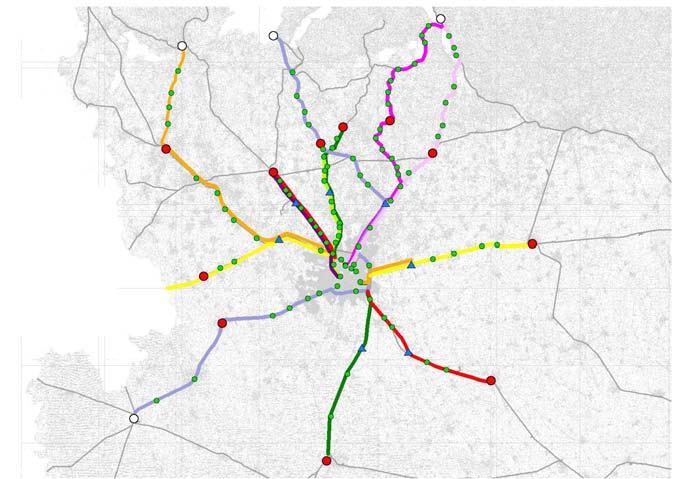 stazioni di corrispondenza in cui i treni S arrivano con una frequenza di 15 minuti Novara Magenta Camnago L.