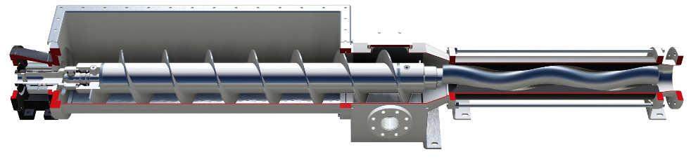 Garantisce un notevole aumento di affidabilità del giunto Caratteristiche in dettaglio Coclea di alimentazione all'idraulica maggiorata per il trasporto di sostanze altamente viscose.