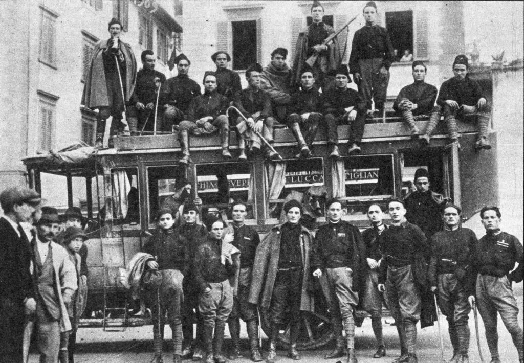 Per contrastare il socialismo: nascita del FASCISMO 23 marzo 1919 Fasci di combattimento