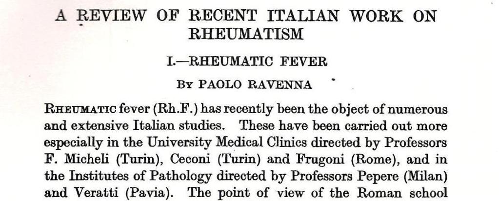 Il Prof. Ravenna (al centro nella foto) Ravenna, P.