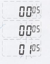 (5) Premere i tasti +/- per selezionare il minuto corretto. (6) Premere il tasto ENTER per confermare l impostazione e il numero passerà all impostazione 05.