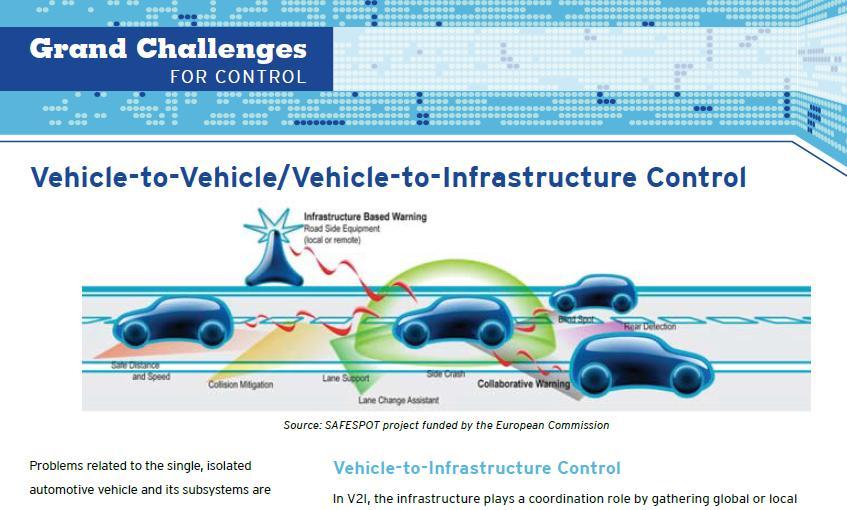 Telecomunicazioni nell Automatica Sistemi di controllo distribuiti ESEMPIO: traffic control management Vantaggi: migliorare efficienza energetica costruzione di meno strade (perché ottimizzato lo