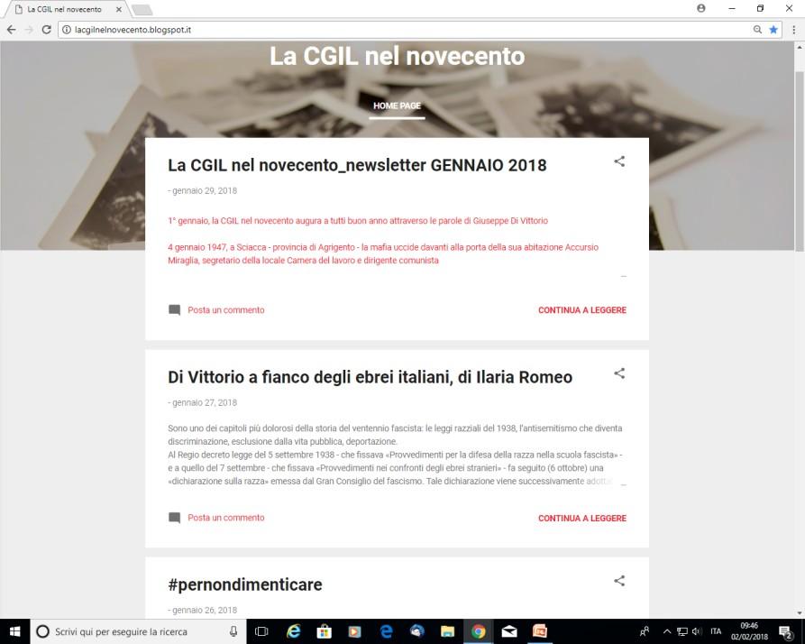 ANTICIPATO E IN COSTANTE RELAZIONE CON LA PIÙ ANTICA ED OMONIMA PAGINA FACEBOOK, IL BLOG LA CGIL NEL NOVECENTO VUOLE CONTRIBUIRE A FAR EMERGERE UN ALTRA STORIA DELLA CGIL, CHE NON È SOLTANTO QUELLA