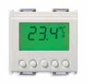 B Termostato con display per controllo temperatura ambiente - 2 moduli 14514 Termostato con display per controllo