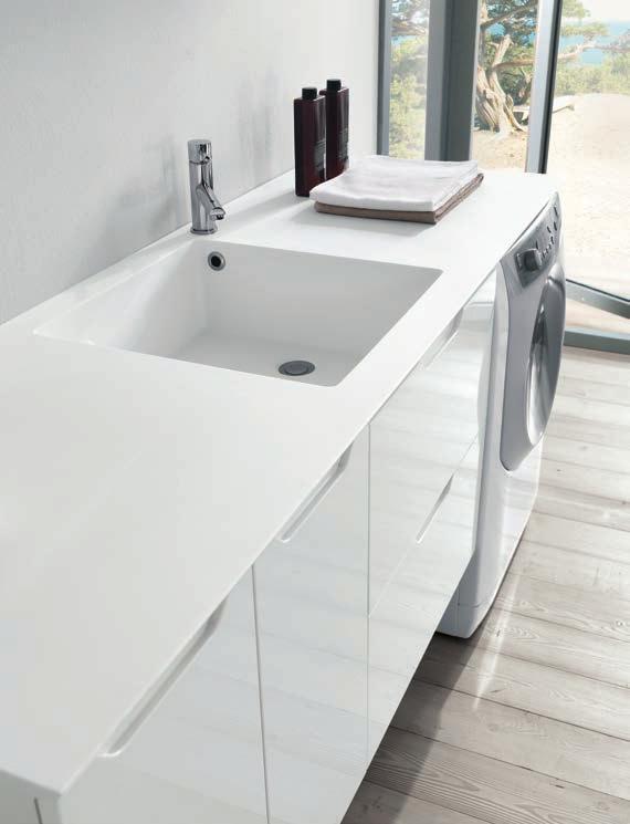 arredo lavanderia / laundry furnishing collection Flexia C _LA FINITURA DELLE ANTE ESPRIME LE