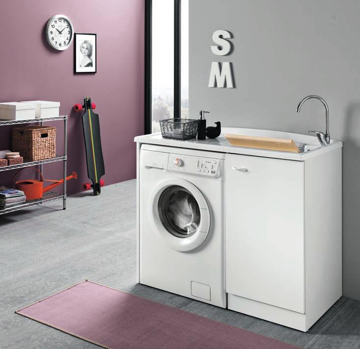 lavatoi da interno / indoor washtub collection Prima _LA LAVATRICE SI INTEGRA PERFETTAMENTE
