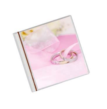 in cartone bi-lucido Fodera in Floxyl (materiale vellutato) Tasche interne sagomate in trasparente Clear Fino CD (materiale