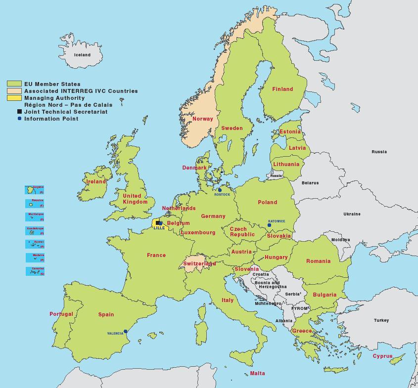 Programma di Cooperazione interregionale INTERREG IVC 1: include il Kosovo sotto gli auspici delle Nazioni Unite (Risoluzione del