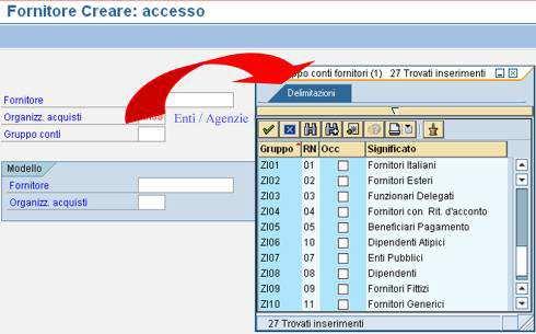 Figura 2. Schermata d'accesso alla creazione del fornitore.